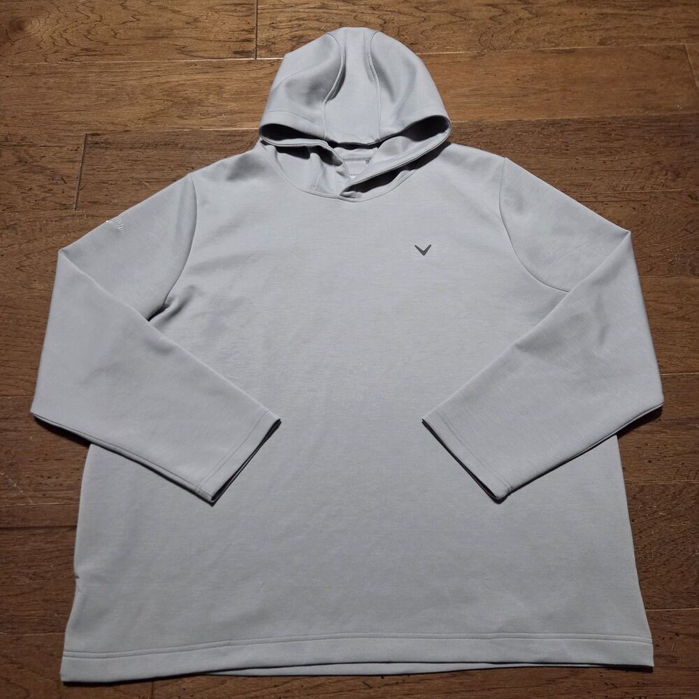 Callaway Golf Hoodie Mens 2XL Gray Swing Tech Pullover Stretch Performance